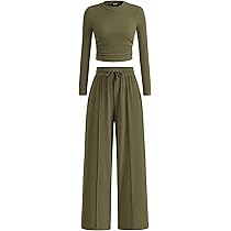 BTFBM Casual 2 Piece Sets For Women Spring Outfits 2025 Long