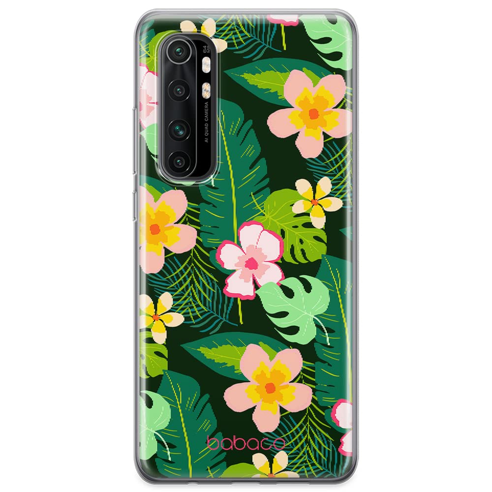Babaco ERT GROUP mobile phone case for Xiaomi MI NOTE 10 Lite original and officially Licensed pattern Flowers 019 optimally adapted to the shape of the mobile phone, case made of TPU