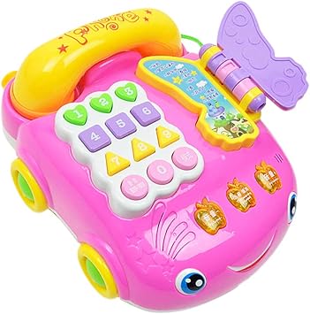 Toygogo Jouets D Eveil Jouet De Telephone Bebe Jouet Developpement Bebe 6 Mois Et Plus Rose Amazon Fr Jeux Et Jouets