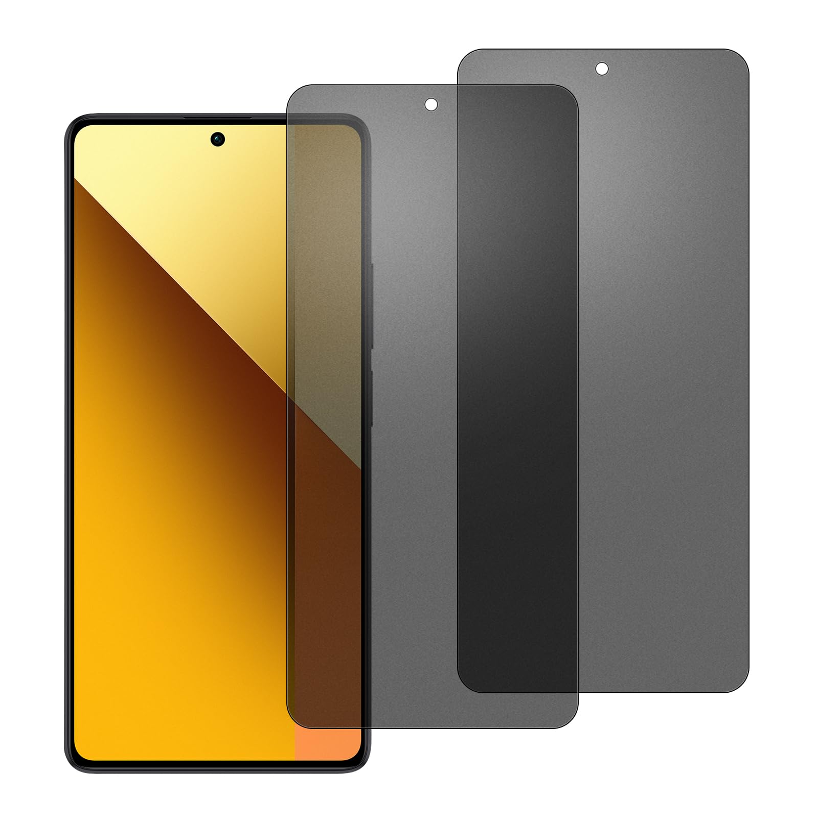 chejuza Ceramic Matte Privacy Film for Redmi Note 13/13 Pro 5 g [2 Pieces], Anti-Spy, Phone Screen Protector, Anti-Glare, Anti-fingerprint