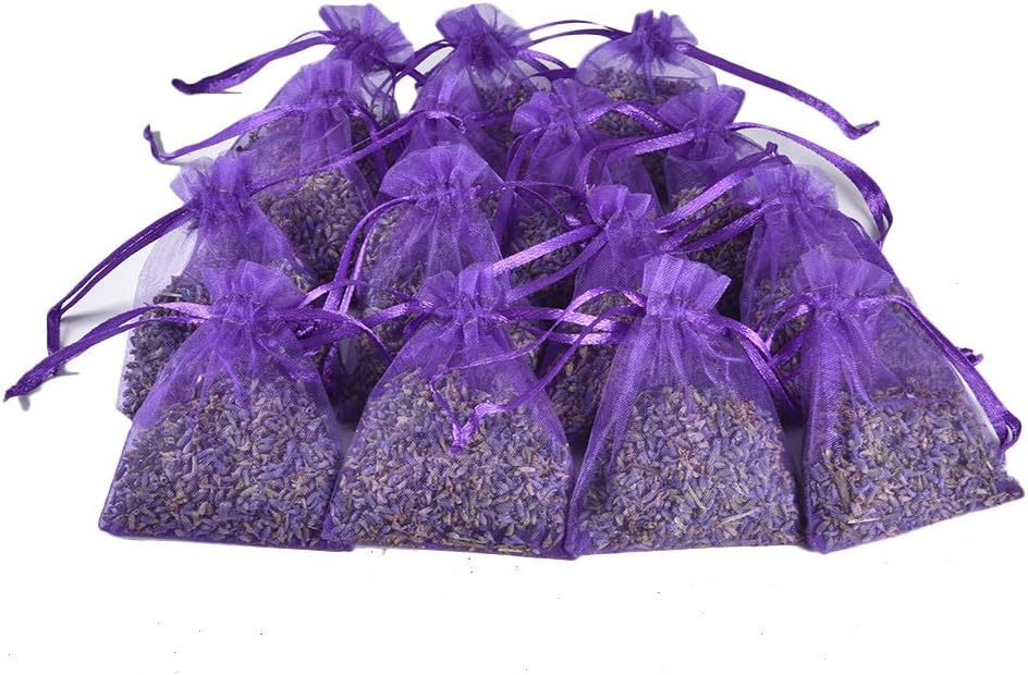 Amazon Co Jp ラベンダーサシェバッグ ラベンダーの花ドライフラワーデオドラントサシェ 自然乾燥したラベンダーの花のつぼみで満たされたクローゼットの引き出しのための15個のラベンダーの香りのサシェバッグ Diy 工具 ガーデン
