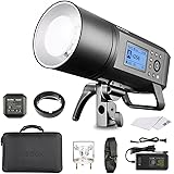Godox AD400 Pro - Outdoor Flash Strobe Light for Professional Photography - 400W 2.4G TTL, 0.01-1s Recycle Time - 1/8000s HSS