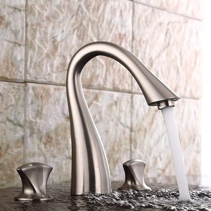 symzl Grifos de lavabo, grifos de lavabo de baño de doble manija