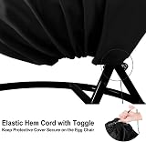 UZIMOO Egg Swing Chair Cover Waterproof Outdoor 190x115cm view 4