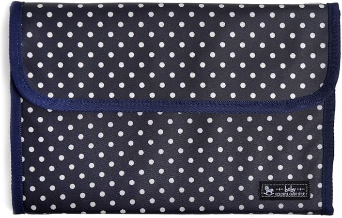 Amazon Co Jp 母子手帳ケース ジャバラ マルチケース 水玉 紺 B おもちゃ