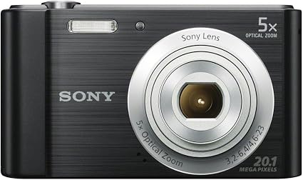 Amazon Com Sony Dscw800 B 20 1 Mp Digital Camera Black