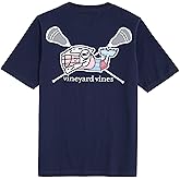 Vineyard Vines Boys Boys' Lacrosse Player Whale Short-Sleeve Pocket Tee