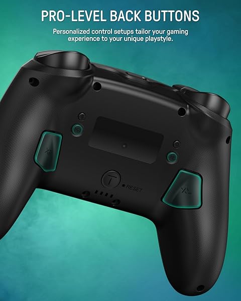 SWITCH 2 PRO CONTROLLER ONE-KEY WAKE UP FOR SWITCH2/OLED,FIREFLY SWITCH WIRELESS CONTROLLER WITH HALL EFFECT JOYSTICKS, NFC FUNCTION, BLACK BLUETOOTH REMOTE GAMEPAD WITH 7 LED/PADDLE/TURBO/MOTION