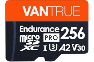 Vantrue 256GB microSDXC Card, USH-I U3 Memory Card with Adapter Meet 4k UHD Video Recording Compatible with Dash Cam, Camera,
