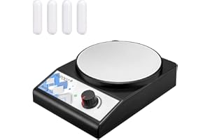 ANPOOZ Magnetic Stirrer with 4 PCS Stir Bars, Stir Plate 3000RPM Magnetic Mixer 3000mL Lab Stirrers (No Heating)
