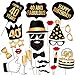 40th Birthday Photo Booth Props – Fabulous Forty Party Decoration Supplies For Him &Her, Funny Fortieth Bday Photobooth Backdrop Signs For Men And Women, Photography Black And Gold Décor – 34 Pieces