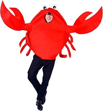 Sea Hare Costume Da Unisex Fantasia Granchio Rosso Animale Taglia Unica Amazon It Giochi E Giocattoli