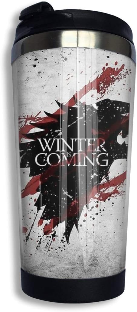 ngfh quan junxiasx Games of Thrones Insulated Vacuum Stainless Steel Tumbler 13.5oz Coffee Travel Mug