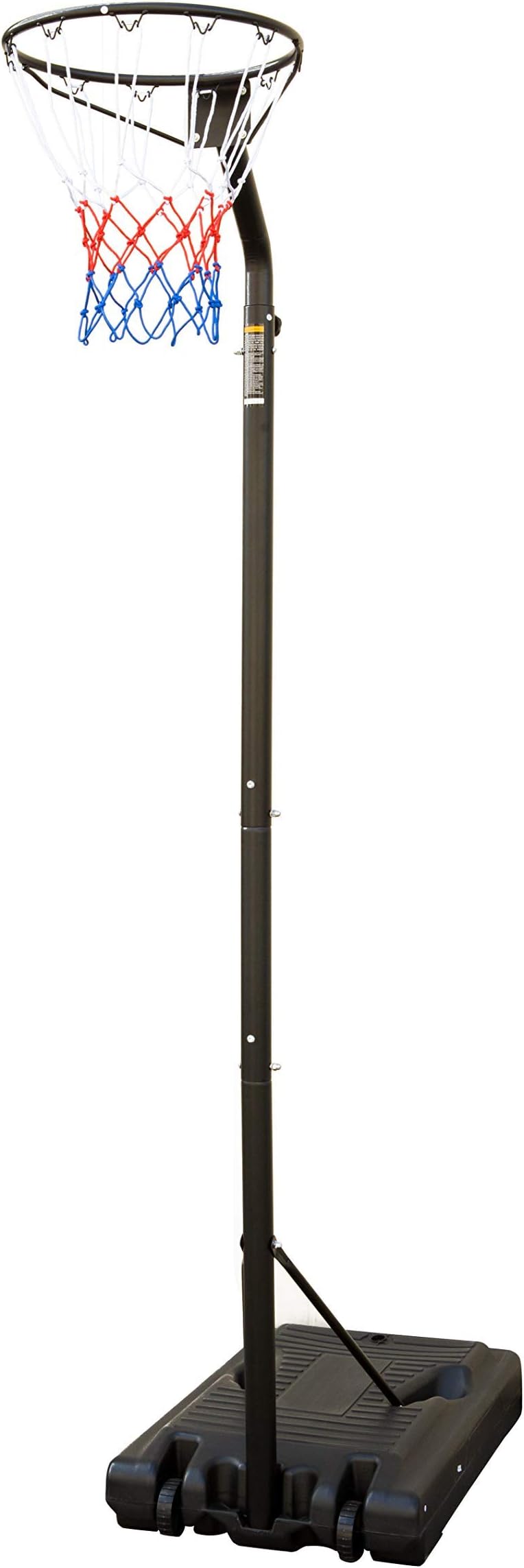 Giow Freestanding Netball Post, Official Height Adjustable Netball Stand from 2.6 to 3.05 Meters