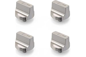 HQ PINSHENGHUO 4pcs Upgraded W11517334 Whirlpool Gas Range Stove knobs Replacements, Universal Electric Oven cooktop Stove Control Burner knobs, Compatible with Whirlpool Ranges Parts Appliance W11122869, W10850033