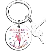 Lelekdo Gymnastics Gift for Girls Best Gifts for Teen Girls Trendy Stuff Birthday Gift Ideas for Gymnastics Athletics Coach Teens Gymnastics Keychain