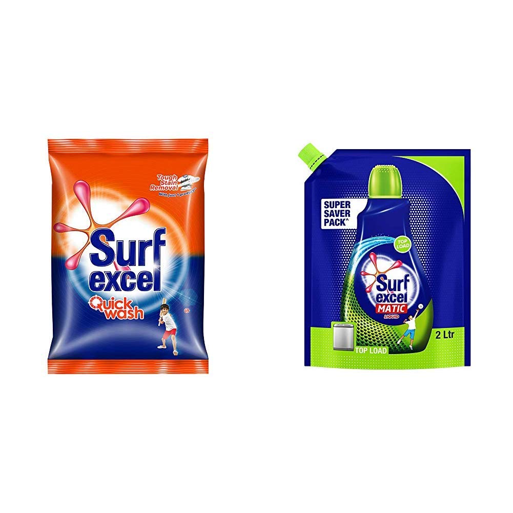 Buy Surf Excel Quick Wash Detergent Powder, 2 kg & Surf Excel Top Load