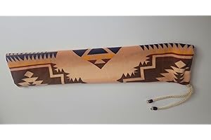 YISHIDA Native American Flute Bag - beautiful Aztec Heavy fleece - handmade