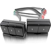 CARBBIA 4L3Z9C888AAJ 4L3Z9C888AAC Front Truck Steering Wheel Cruise Control Switch Buttons Compatible with Ford F150 Compatible with F250 Compatible with F350 Compatible with Lincoln Mark LT 2006-2008