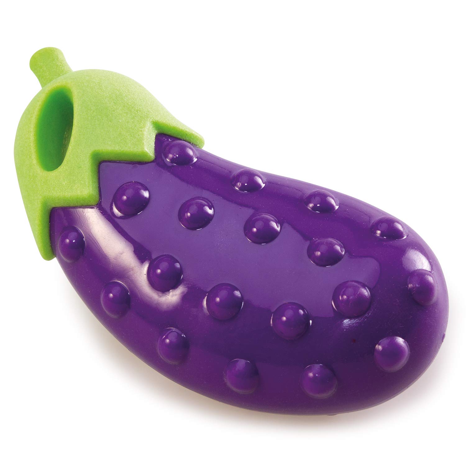 Arquivet Eggplant with Sound Lilac Colour 14 cm - Toy for Dogs - Teethers - With This Toy your pet can play to bite - Ideal to be thrown and the dog go looking for it