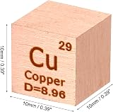 PATIKIL Copper Cube 10mm Cu High Density Element Cube 99.95% Physics Lab view 2