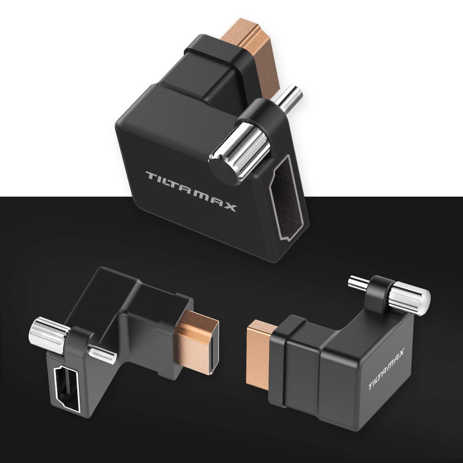 TILTA TA-T01-HDA-90 HDMI 90-Degree Adapter Compatible with BMPCC 4K 6K Cage Blackmagic Pocket Cinema Camera 4K Rig (HDMI 90-Degree Adapter)