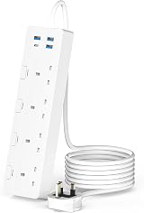 4 Way Extension Lead USB C Socket Switched Surge Protected 1.5M Wall Mount view 8