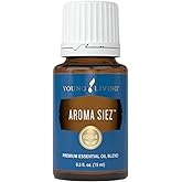 Young Living Aroma Siez Essential Oil 15 ml - Contains Antioxidants, Immune Support, Floral Flavor for Tea, Calming Aroma and Provides Soothing Comfort for Fatigue Muscles