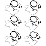 Walkie Talkie Headset for Midland with Mic Security Earpiece for GXT1000VP4 LXT500VP3 GXT1050VP4 GXT1000XB (6 Packs)