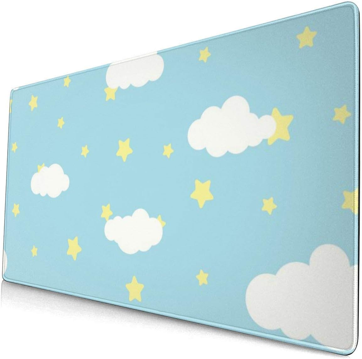 Amazon マウスパッド 大型 雲 星 青 空 背景 ゲーミング デスクマット かわいい キーボードパッド 防水性 耐久性 滑り止め 光学式マウス対応 疲労軽減 多機能 超大判 40cm 75cm Norain マウスパッド 通販