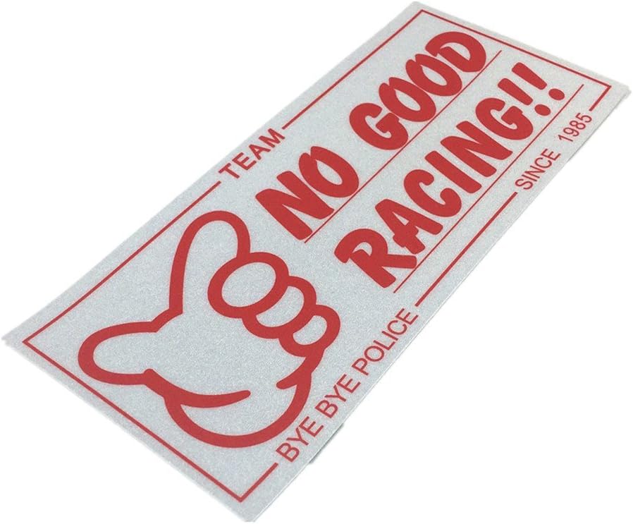 Langersun 2PCS Car Styling Vinyl Sticker Japan JDM No Good Racing Since 1985 Bumpers A 18x8cm 3M