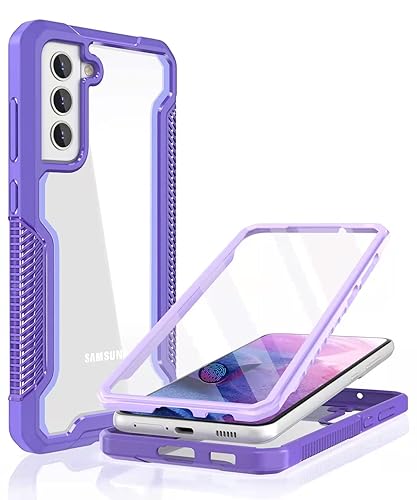ANSHOW for Samsung Galaxy S21 FE 5G Case, with [Soft Built-in