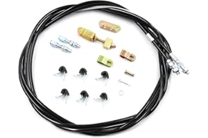 WNSEU 330-9371 Universal 110" Emergency Brake Parking Brake Cable Kit with a 97" Long Sheath Compatible with Wilwood DISC DRUM MC4 CPB