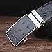 SIMU Men's Ostrich Skin Embossed Pattern Automatic Buckle Genuine Cow Leather Belts Ratchet Belt 35mm Wide 5 Color