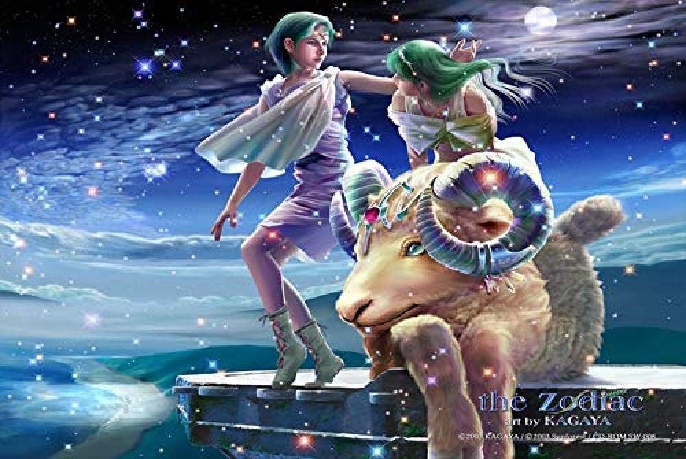 Jigsaw Puzzle 1000 Pieces of Wooden Puzzle 3-D Puzzles Jigsaw Wooden Jigsaw Zodiac Aries Jigsaw Adult Creative Gifts Decompression Jigsaw Puzzle Cartoon Anime Children's Toy