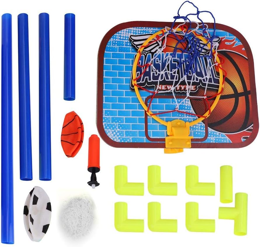Mini Football Basketball Goal Hoop Combo Set