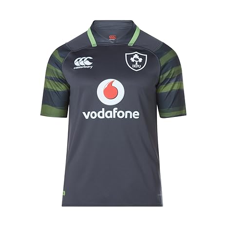 Canterbury Mens Ireland Vapodri Short Sleeve Alt Pro Rugby Jersey Top