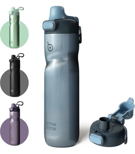 Bubba Radiant Stainless-Steel Pop-Up Straw, 40oz Water Bottle