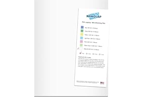 NANOLAP PSA Lapping Film, 1 Pc 0.3 Micron (60,000 Grit) Adhesive Polishing Paper, 8-1/2” x 11” Microfinishing Fine Sanding Paper, Sanding Film for Scary Sharp Sharpening System, Aluminum Oxide AO