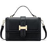 KKXIU Crossbody Bags for Women - Top Handle Purses for Lady, Leather Handbags Shoulder Clutch with Adjustable Shoulder Strap