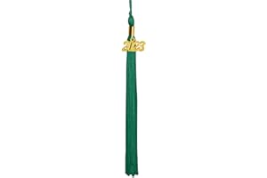 GraduatePro Graduation Tassel with 2023 Gold Year Charm Single Color 9"