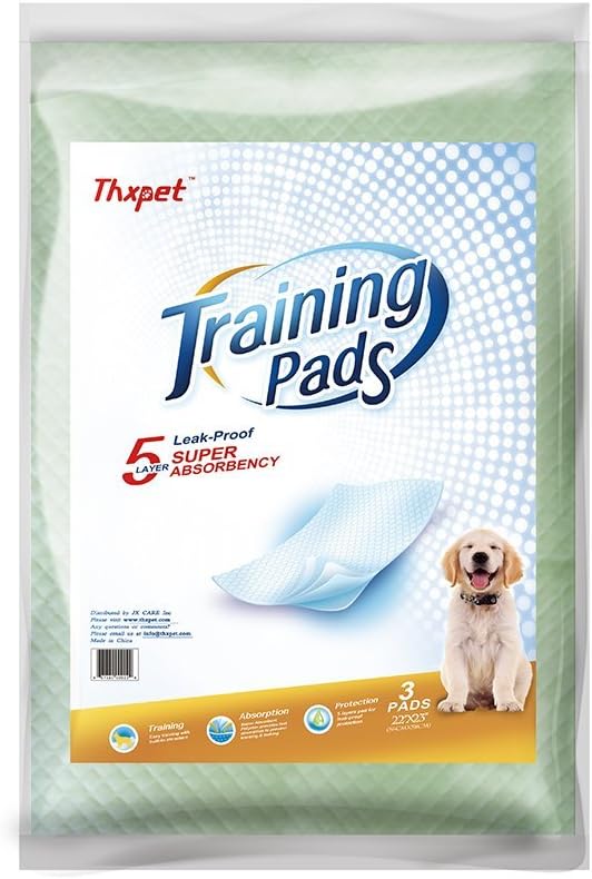 Thxpet Super-Absorbent Disposable Pet Training and Puppy Pads Large (22 x 23 inches) - 3 Count