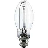 Sunlite 03615-SU LU100/MED High Pressure Sodium Light Bulb, 100 Watts, ED17/MED, Medium Base (E26), ANSI Code S55, 8500 Lumen, 20000 Life Hours, Clear, 2100K