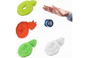 TARANDUS Professional 100% Polyester Yo-Yo Strings - 40-Pack (Green, White, Yellow, Orange) - Yoyo String Ideal for Responsive & Non-Responsive Yo-Yos (Multi Colors)