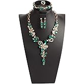 SYYSY Black Leather Necklace Display,Jewelry Necklace Bust Display Stand for Bracelets,Earrings,Rings (H12.4inch)