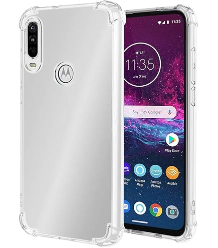 Custodia Flessibile Con Fiori Per Motorola One Action E P40 Power – Cover Morbida E Sottile