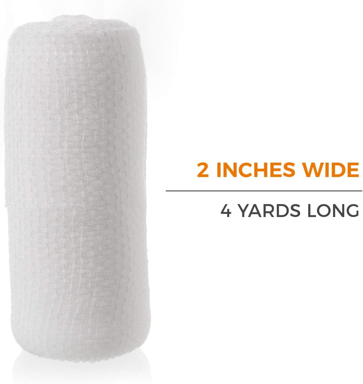Gauze Bandage Rolls w/Tape (24-Pack) 2-in Wide Stretch Bandage Roll - 4yds Rolled Gauze Wrap - Gauze Bandage Wrap - Wrapping Gauze Rolls - White Cotton Bandage Wrap Supplies - Rolled Gauze Bandages: Health & Personal Care