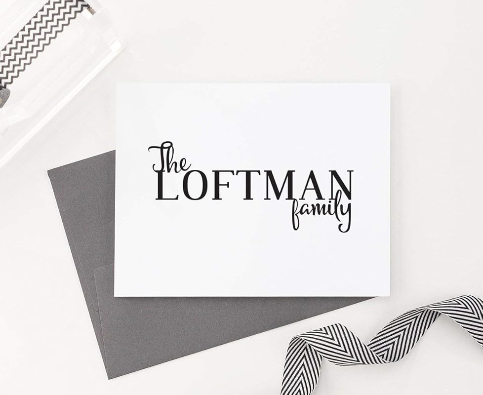 Personalized Family Stationery Set, New Home Gift Ideas