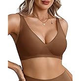 LIIJOO Wireless Bras for Women Full Coverage Plus Size Seamless Back Smoothing Everyday Comfort Bra Supportive Bralette