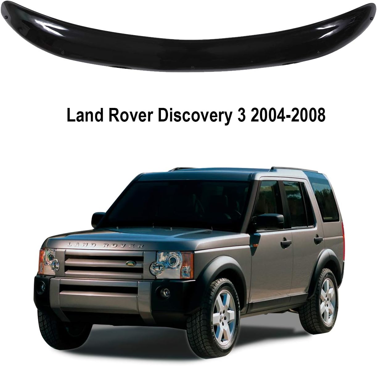 Amazon Fr A Technic Deflecteur De Capot Pour Land Rover Discovery 3 2004 2008 Classic Black